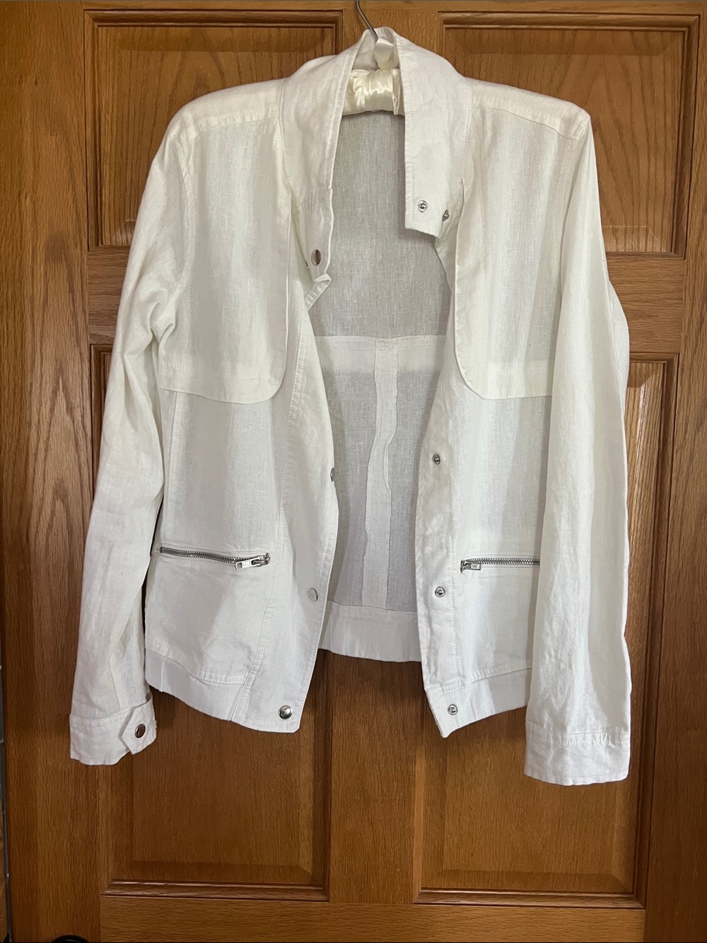 Maurices White Lightweight Linen Jacket